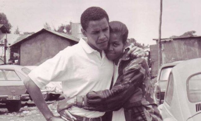 Раритетное фото Барака и Мишель Обамы показали на 25-ую годовщину свадьбы