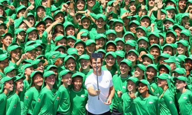 Звезда тенниса сделал уникальное селфи (фото)