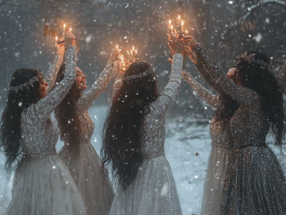 Зимове сонцестояння, ритуали, зображення з вільних джерел