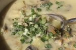 Сырный суп с курицей и шампиньонами: фото скрин рецепта