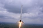 Посадку Falcon-9 сняли с высоты птичьего полета