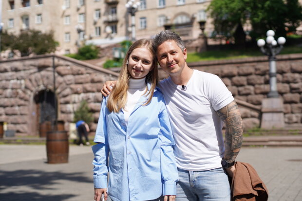 Александр Педан с дочерью Лерой, Киев. Фото: пресс-служба Нового канала