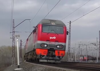 Российский поезд. Фото: скрин youtube