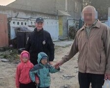 Пенсионеру вернули пропавших детей, фото: Facebook Полиция Киева