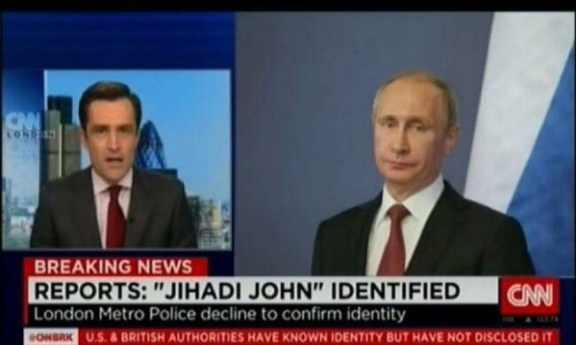 Новости CNN вместо джихадиста показали Путина