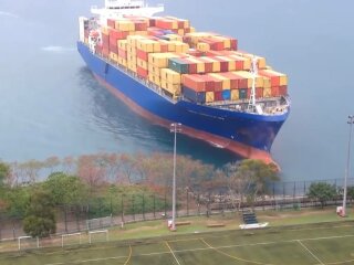 Судно в море, фото: скриншот из видео