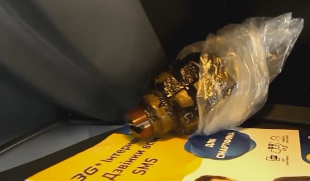 Немец вез взрывоопасный сувенир с Украины (ВИДЕО)