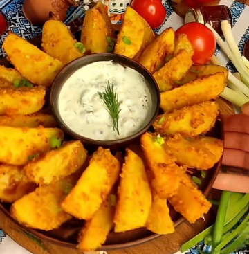 Хрустящий картофель по-крестьянски: фото скрин рецепта