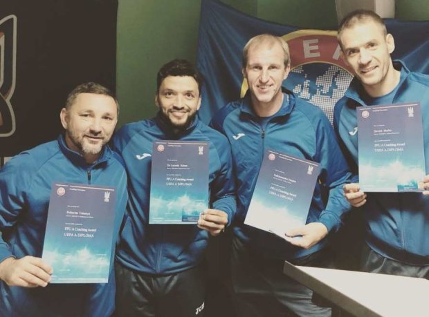 Легенды сборной Украины получили тренерские лицензии