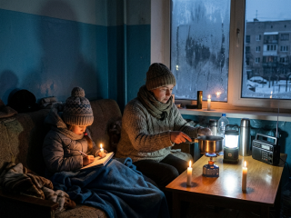 Важка зима в Україні. Фото: згенероване ШІ