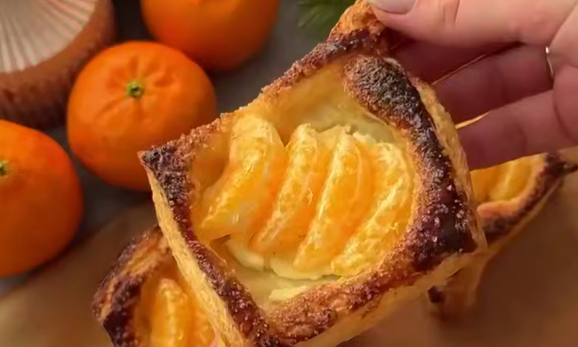 Слойки з мандарином, кадр з відео