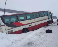 Переполненный автобус слетел в кювет, много пострадавших