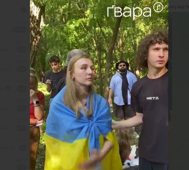 На протестующих против застройки Терехова в Харькове активистов натравили военкомов