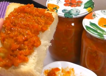 Икра из огурцов, кадр из видео