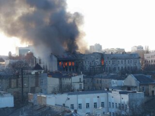 Пожежа в Одесі, Думська