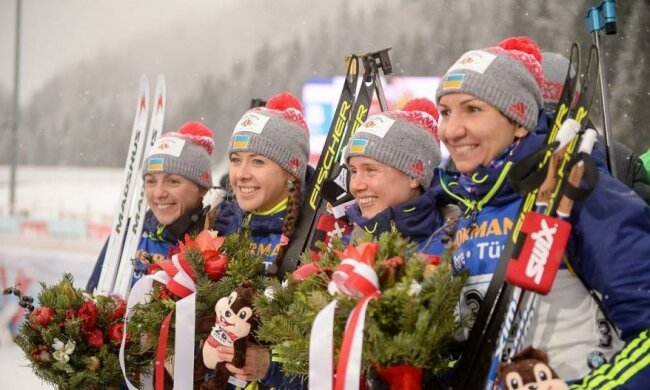 Украинские биатлонистки прокомментировали результаты эстафеты