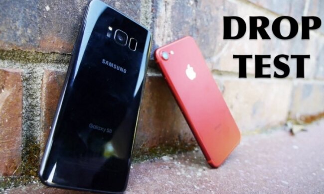 Samsung Galaxy S8 сравнили с iPhone 7 в дроп-тесте