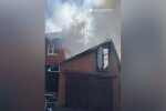 Пожар в частном домовладении в Днепре после атаки