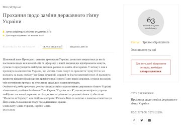 Тина Кароль, скриншот: petition.president.gov.ua