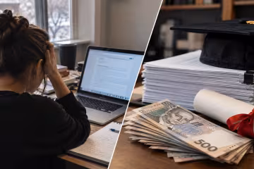 Студент пише дипломну роботу