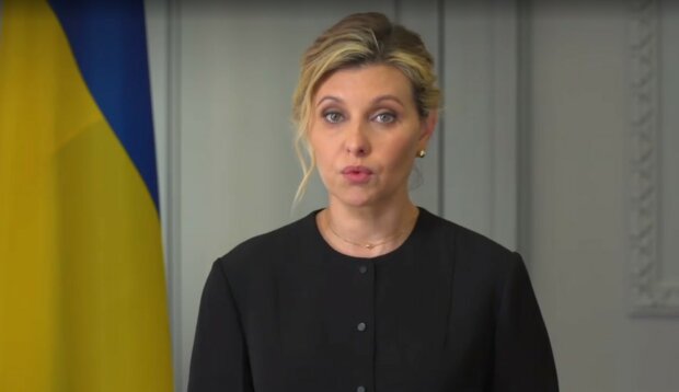 Елена Зеленская, скриншот из видео
