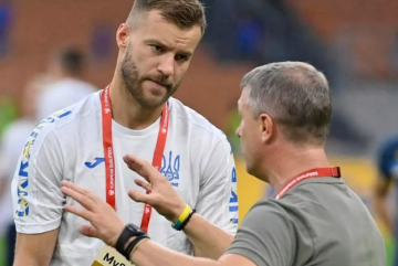 Андрій Ярмоленко та Сергій Ребров, фото: УАФ