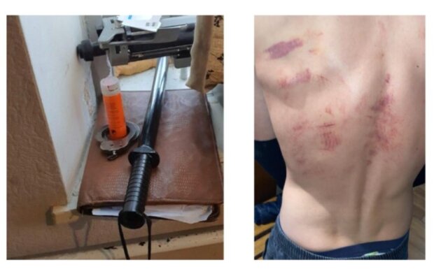 Побиття затриманого, фото: Офіс генерального прокурора