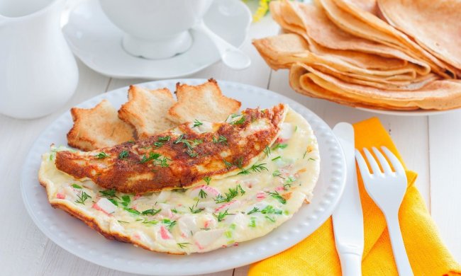 Необычный рецепт крабовых оладьев