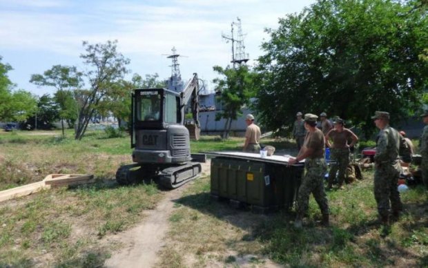 Строительство базы США в Украине: первые фото