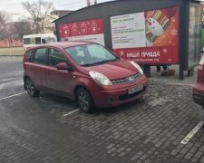 Днепровский "герой парковки" показал, как не нужно оставлять авто