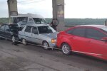 "Паровозик" з авто, скріншот: YouTube