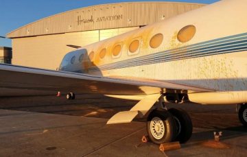 Пострадавшие самолеты, фото: BBC