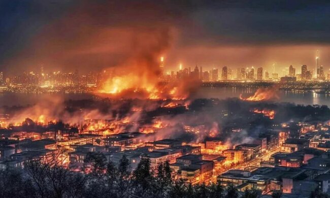 Москва у вогні, скріншот: YouTube