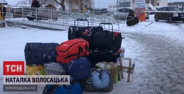 Черги на польсько-українському кордоні, скріншот з відео