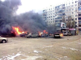 Обстрел Мариуполя, фото: Андрей Билецкий