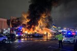 Дніпро атака дрона пожежа ТЦ