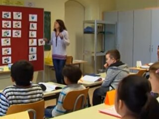 Школа в Германии, кадр из видео