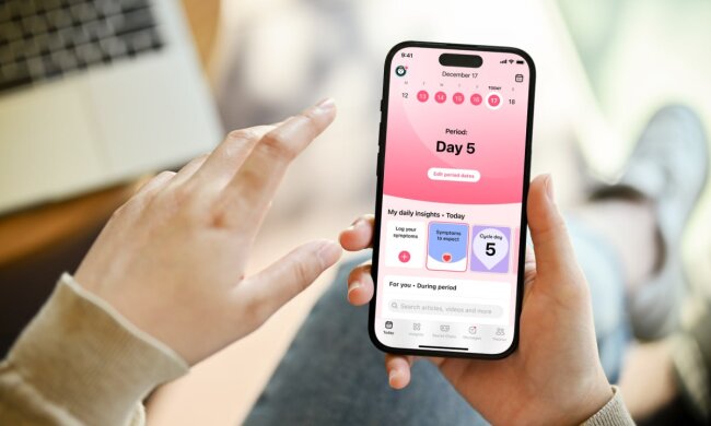 Flo Health, скриншот приложения