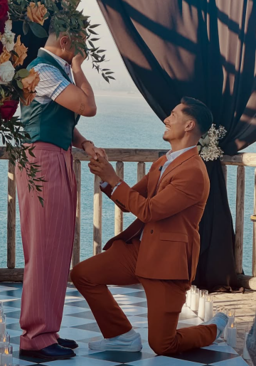 Франсиско Гомес с женихом, фото из соцсетей