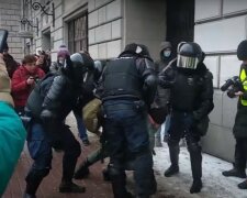 протесты в России, скриншот из видео