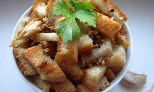 Рецепт сухариков, скриншот: YouTube