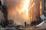 Последствия баллистического обстрела Киева