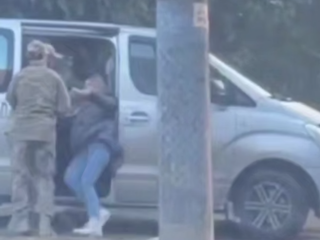 Мобилизация в Украине \ скриншот с видео