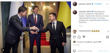 Скрін, Instagram Зеленського