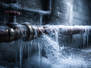 Замерзшие трубы, изображение: Знай.ua