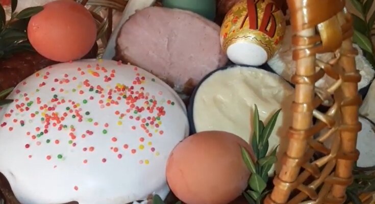 Великодній кошик, скріншот з відео