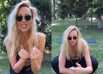 Оля Полякова, кадры из видео