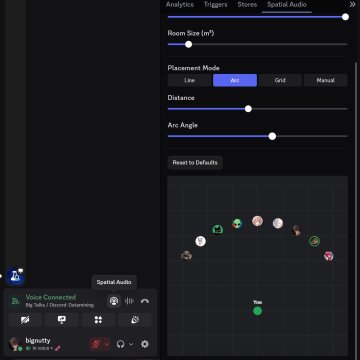 Просторове звучання у Discord