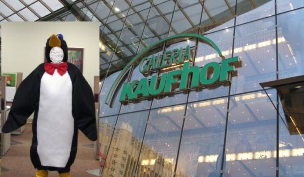Людина-пінгвін обікрала торговий центр у Мюнхені