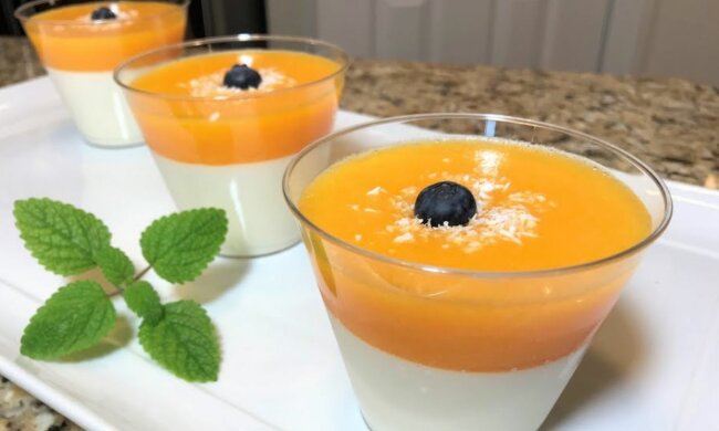 Мандариновая панна-котта, скриншот: YouTube